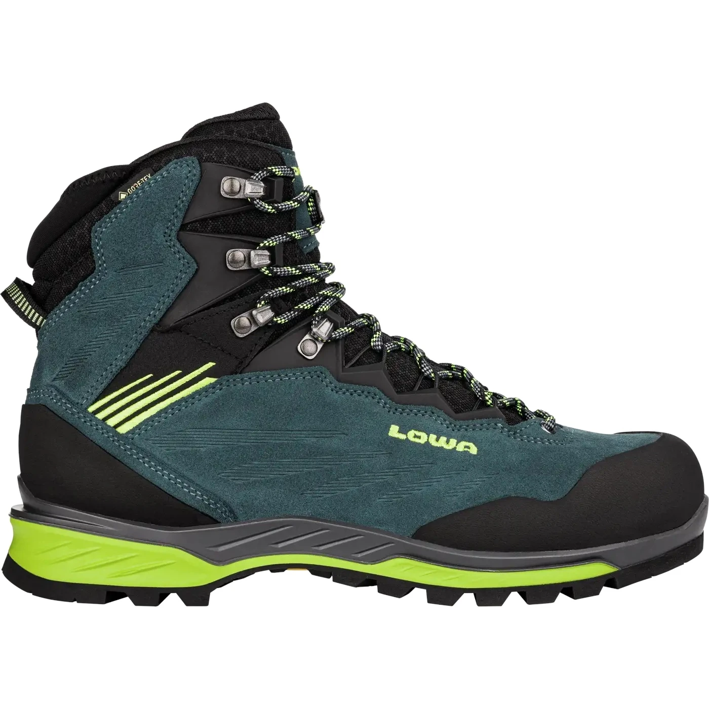 LOWA Cadin II GTX Mid Heren Wandelboots - Steel Blue/lime 3 LOWA Cadin II GTX Mid Heren Wandelboots - Steel Blue/lime
