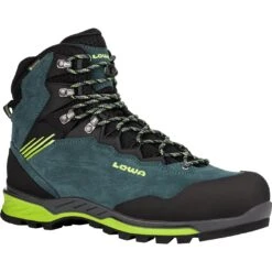 LOWA Cadin II GTX Mid Heren Wandelboots - Steel Blue/lime 10 LOWA Cadin II GTX Mid Heren Wandelboots - Steel Blue/lime -Lowa Winkel 210095 9701 cadin ii gtx mid wanderschuhe steel blue lime 2 1221621 1