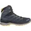 LOWA Innox Pro GTX Mid Schoen - Steel Blue/mustard