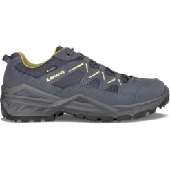 LOWA Sirkos Evo GTX Lo Herenschoenen - Steel Blue/mustard