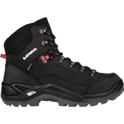 LOWA Renegade GTX Mid Heren Bergschoenen - Black/ruby Red