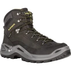 LOWA Renegade GTX Mid Heren Bergschoenen - Black/oliv -Lowa Winkel 310945 9948 renegade gtx mid schuh black oliv 1 964531