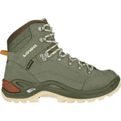 LOWA Renegade GTX Mid Dames Bergschoenen - Grey Green/panna