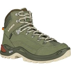 LOWA Renegade GTX Mid Dames Bergschoenen - Grey Green/panna -Lowa Winkel 320945 9629 renegade gtx mid damen wanderschuhe graugruen panna 3 1428025