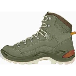 LOWA Renegade GTX Mid Dames Bergschoenen - Grey Green/panna -Lowa Winkel 320945 9629 renegade gtx mid damen wanderschuhe graugruen panna 4 1428026