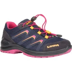 LOWA Maddox GTX LO Junior Kids Shoes - Navy/fuchsia (Size 30-35) -Lowa Winkel 340121 6918 maddox gtx lo junior kinderschuh navy fuchsia 3 1268237 1