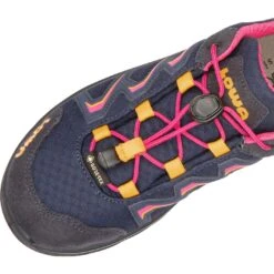 LOWA Maddox GTX LO Junior Kids Shoes - Navy/fuchsia (Size 36-39) -Lowa Winkel 340121 6918 maddox gtx lo junior kinderschuh navy fuchsia 6 1268240