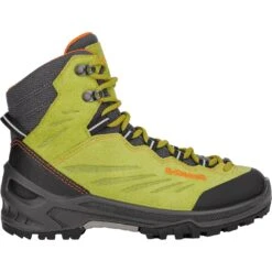 LOWA Cadin GTX Mid Junior Kinder Schoenen - Lime/flame (Maat 30-35)