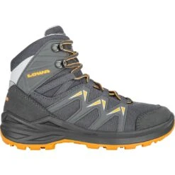 LOWA Innox Pro GTX Mid Junior Kinder Schoenen - Graphit/mango (Size 28-35)