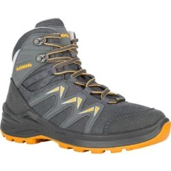 LOWA Innox Pro GTX Mid Junior Kinder Schoenen - Graphit/mango (Size 28-35) -Lowa Winkel 640116 7938 innox pro gtx mid junior kinderschuhe graphit mango 3 1261150
