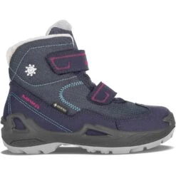 LOWA Milo GTX Mid Kinderschoenen - Navy/magenta (Size 27-35)