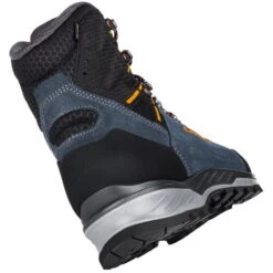 LOWA Ticam Evo GTX Heren Trekking-Boots - Staalblauw/oranje -Lowa Winkel lowa 210606 7920 ticam evo gtx steel blue orange d 1541093