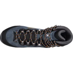 LOWA Ticam Evo GTX Heren Trekking-Boots - Staalblauw/oranje -Lowa Winkel lowa 210606 7920 ticam evo gtx steel blue orange e 1541094