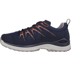 LOWA Innox Evo GTX Lo Dames Schoenen - Navy/redwood -Lowa Winkel lowa 320616 5946 innox evo gtx lo ws navy redwood c 1565327