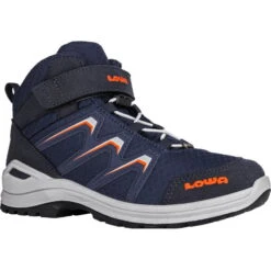 LOWA Maddox GTX Mid Junior Kinderschoenen - Navy/flame (Maat 27-35)
