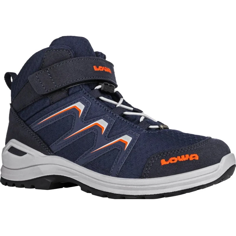 LOWA Maddox GTX Mid Junior Kinderschoenen - Navy/flame (Maat 36-38) 3 LOWA Maddox GTX Mid Junior Kinderschoenen - Navy/flame (Maat 36-38)