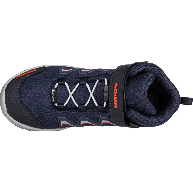 LOWA Maddox GTX Mid Junior Kinderschoenen - Navy/flame (Maat 36-38) 8 LOWA Maddox GTX Mid Junior Kinderschoenen - Navy/flame (Maat 36-38) - Afbeelding 6