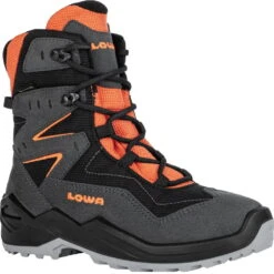 LOWA Lino GTX Kinder Winterschoen - Grafiet/oranje (Maat 25-35)
