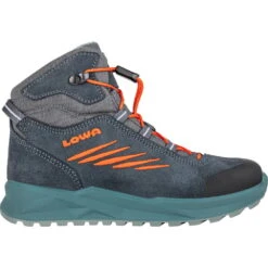 LOWA Callisto GTX Mid Junior Kids Winter Boots - Steel Blue/flame (Maat 25-35) -Lowa Winkel lowa 640532 7925 callisto gtx mid junior steelblue flame a 1567097 1