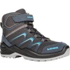 LOWA Maddox Warm GTX Mid Junior Kinderschoenen - Staalblauw (maat 36-40)