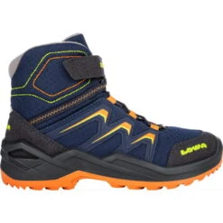 LOWA Maddox Warm GTX Mid Junior Kinderschoenen - Marine/roze (Maat 36-40) -Lowa Winkel lowa 640781 6910 maddox warm gtx mid navy orange a 1540998