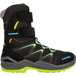LOWA Maddox Warm GTX Hi Junior Kinderschoenen - Zwart/lime (Maat 36-40) -Lowa Winkel lowa 640783 9903 maddox warm gtx hi black lime a 1543428