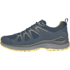 LOWA Innox Evo GTX Lo Schoen - Steel Blue/mustard -Lowa Winkel lowa innox evo gtx lo shoes steel blue mustard 3 1346333