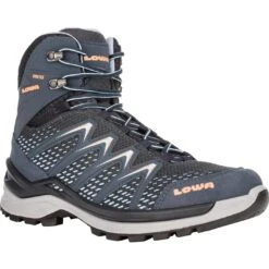 LOWA Innox Pro GTX Mid Damesschoenen - Steelblue/salmon -Lowa Winkel lowa innox pro gtx mid ws womens shoe steelblue salmon8 1019060 1