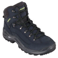 LOWA Renegade GTX Mid Heren Bergschoenen - Dark Blue/lime -Lowa Winkel lowa renegade gtx mid shoe dark blue lime1 1026901